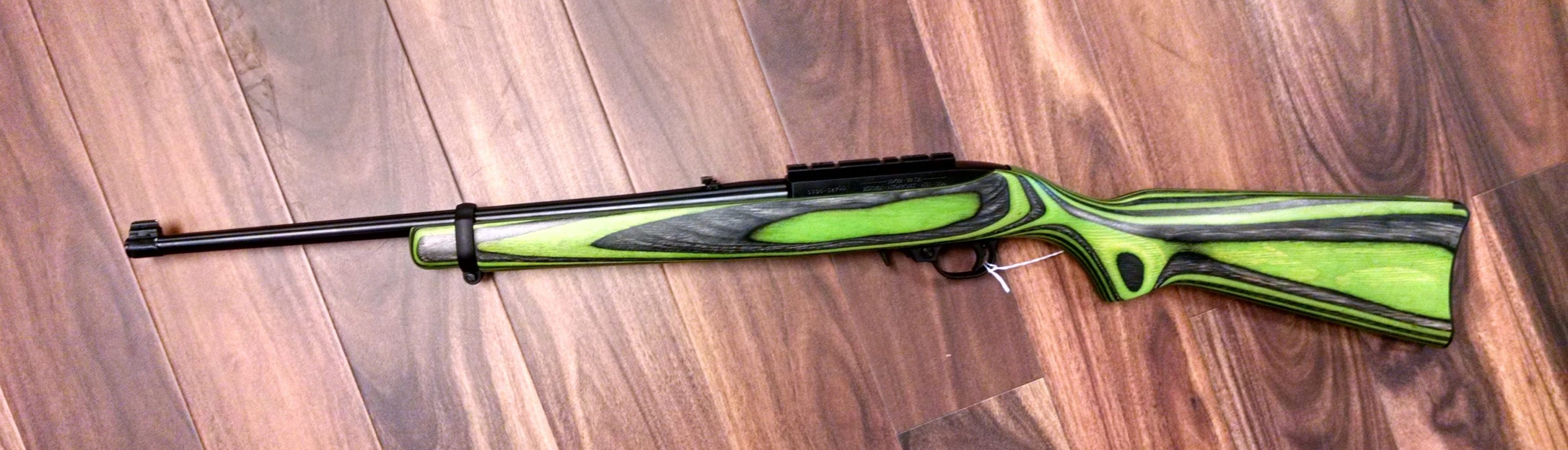 RUGER 10/22 GREEN BLACK .22LR RIFLE SPECIAL EDITION