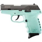 SCCY CPX-2 BLACK/AQUA 9MM PISTOL