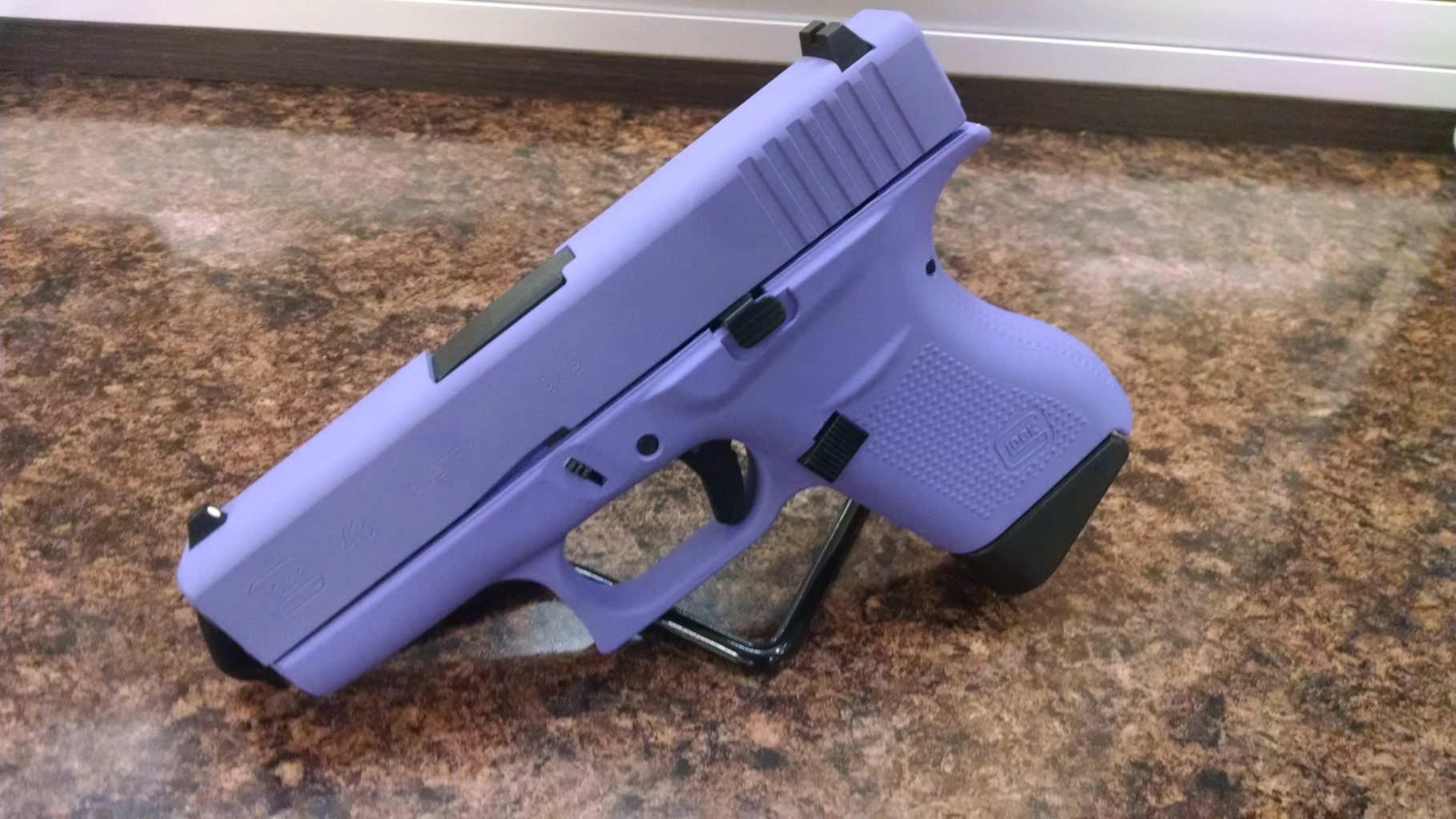 GLOCK 43 TALO ROYAL PURPLE 9MM PISTOL