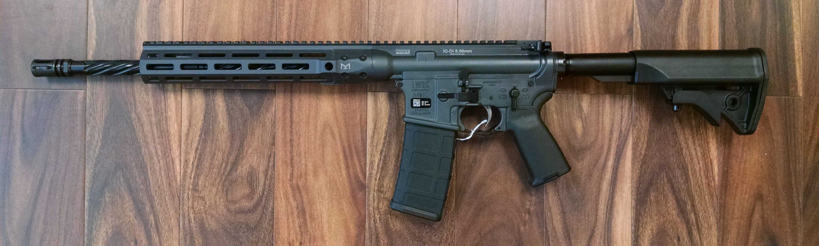 LWRC M61C AR15 DI 5.56 MAGPUL RAIL GREY RIFLE