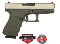 GLOCK 19 GEN 4 GREEN 2 TONE 9MM PISTOL