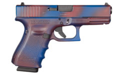 GLOCK 19 GEN 4 BATTLEWORN RED AND BLUE 9MM PISTOL