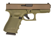 GLOCK 19 GEN 4 GREEN AND FDE 9MM PISTOL