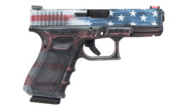 GLOCK 19 GEN 4 CERAKOTE BATTLEWORN USA FLAG 9MM PISTOL