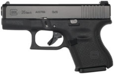 GLOCK 26 GEN 5 9MM PISTOL WITH AMERIGLO BOLD SIGHTS