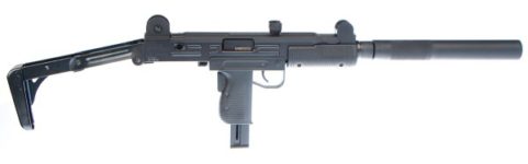 IWI WALTHER UZI 22LR RIFLE FOLDING STOCK AND FAUX SUPPRESSOR