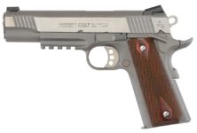 COLT 1911 SS WOOD GRIP RAIL 9MM PISTOL