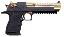 MAGNUM RESEARCH DESERT EAGLE BLACK AND GOLD 50AE PISTOL